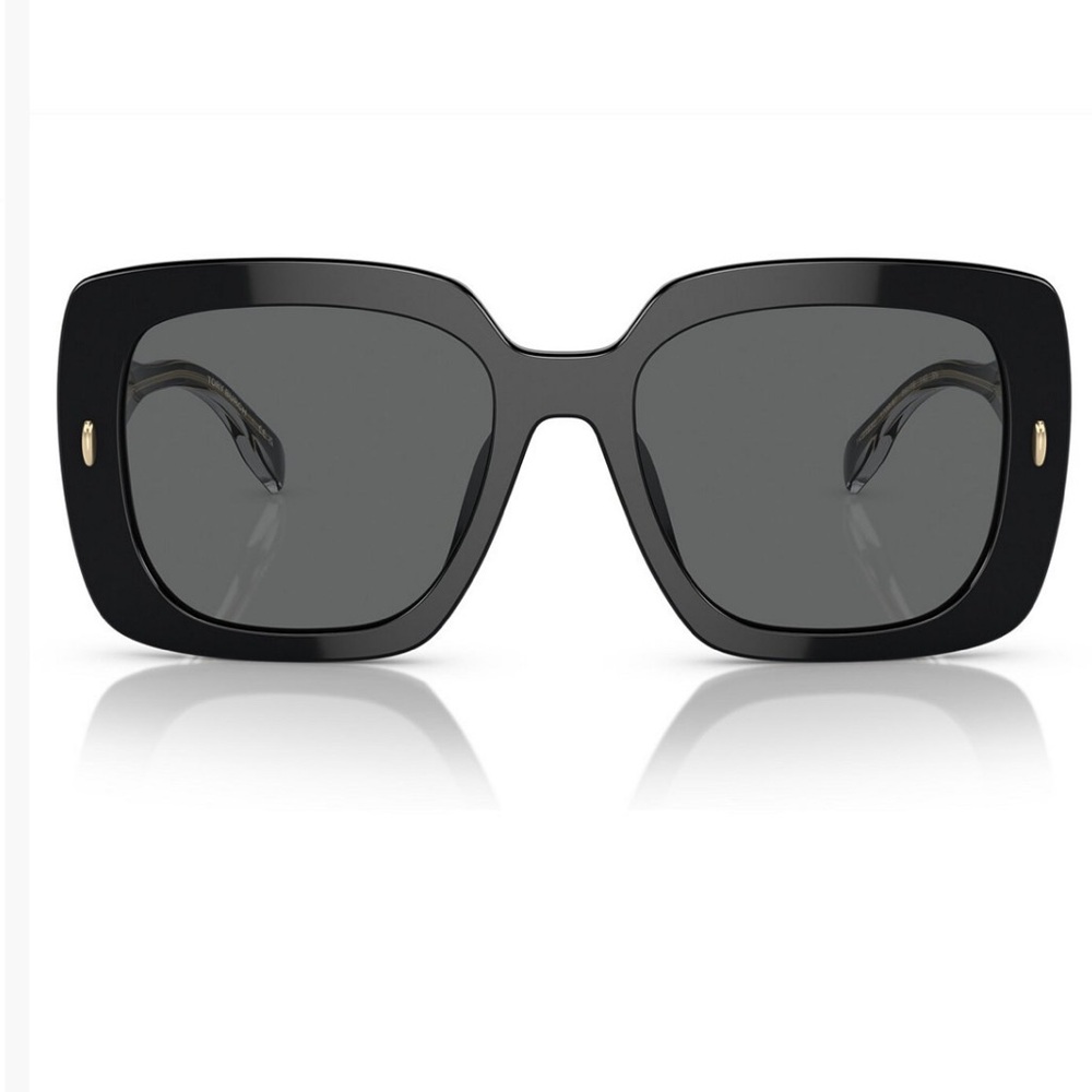 TORY BURCH MILLER OVERSIZED SQUARE FRAME SUNGLASSES/ BLACK Designer Sunglasses - Picture 4 of 16